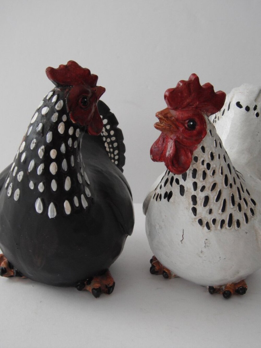 Abbott Collection Sitting Rooster & Hen Set of 2 Figurines